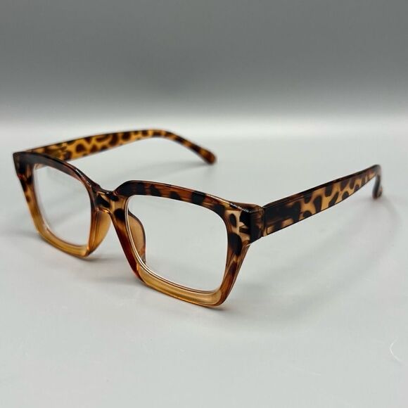 Women’s Square Leopard Print Readers +50 - Picture 2 of 7